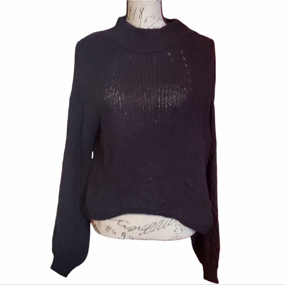 Nwt BP Black Mockneck Cozy Sweater - Size XS